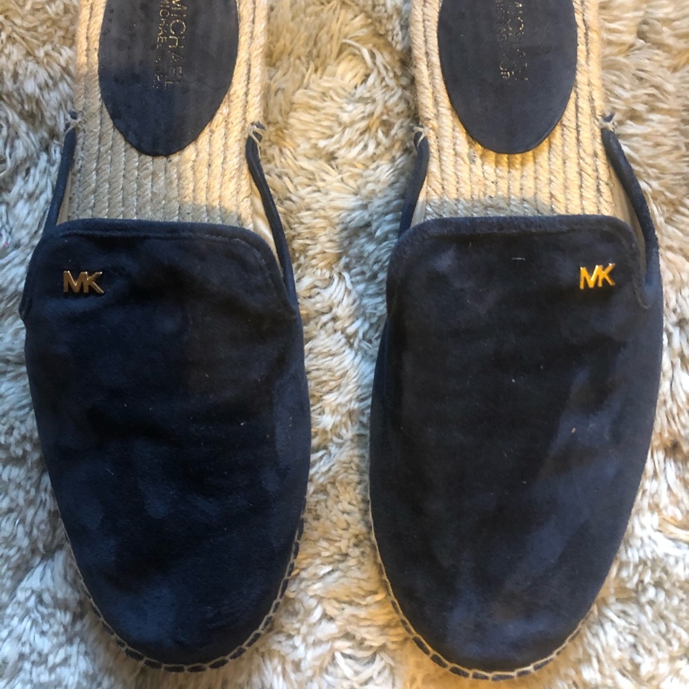 Michael Kors leather slip on shoes